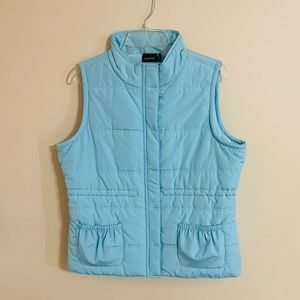 Beautiful Daisy Fuentes turquoise outerwear vest, like new